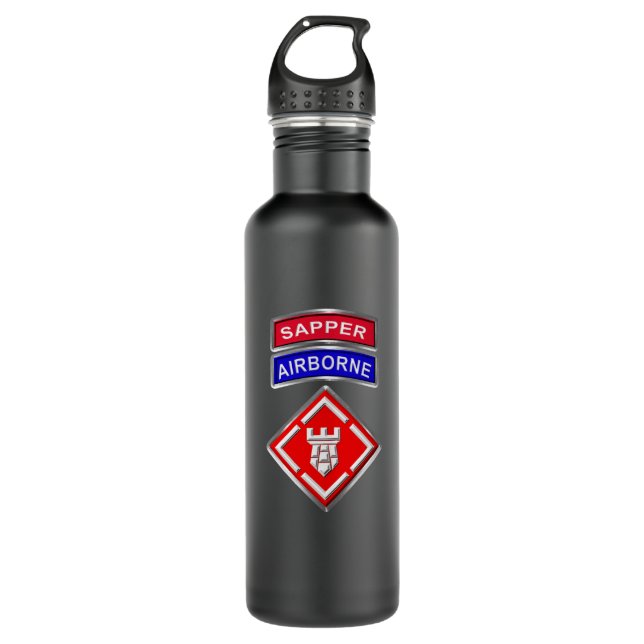 20. Ingenieur Brigade-Im Flugzeug Sapper Edelstahlflasche (Vorderseite)