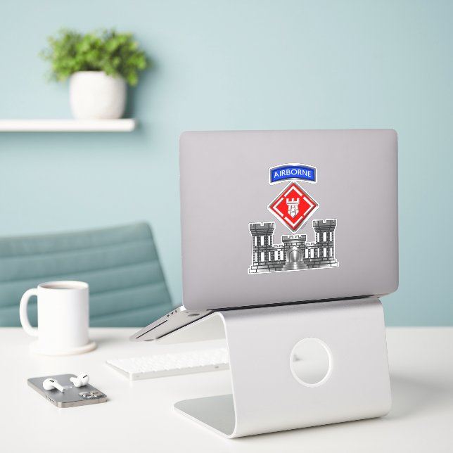 20. Ingenieurbrigade Aufkleber (Laptop auf Schreibtisch)