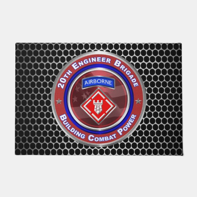 20. Ingenieurbrigade Im Flugzeug Fußmatte (Vorderseite)