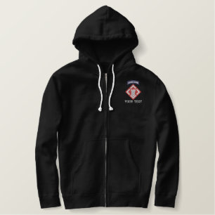 20. Ingenieure im Flugzeug Bestickter Hoodie