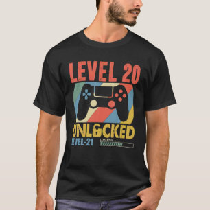 20 Jahre alt 20. Geburtstag Mädchen Geschenk Stufe T-Shirt