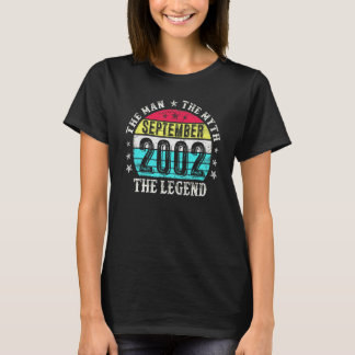 20 Jahre alt Der Mann Mythos Legende September 200 T-Shirt