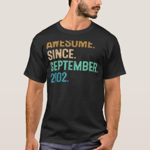 20 Jahre alt Phantastisch seit September 2002 20. T-Shirt