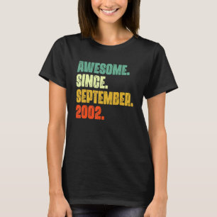 20 Jahre alt Phantastisch seit September 2002 20.  T-Shirt