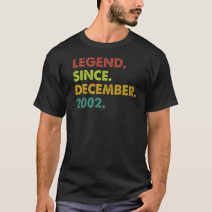 20 Jahre alte Legende Seit Dezember 2002 20. Gebur T-Shirt