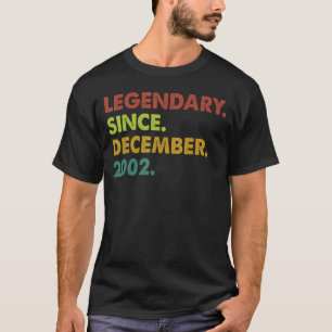 20 Jahre alte Legende Seit Dezember 2002 20. Gebur T-Shirt