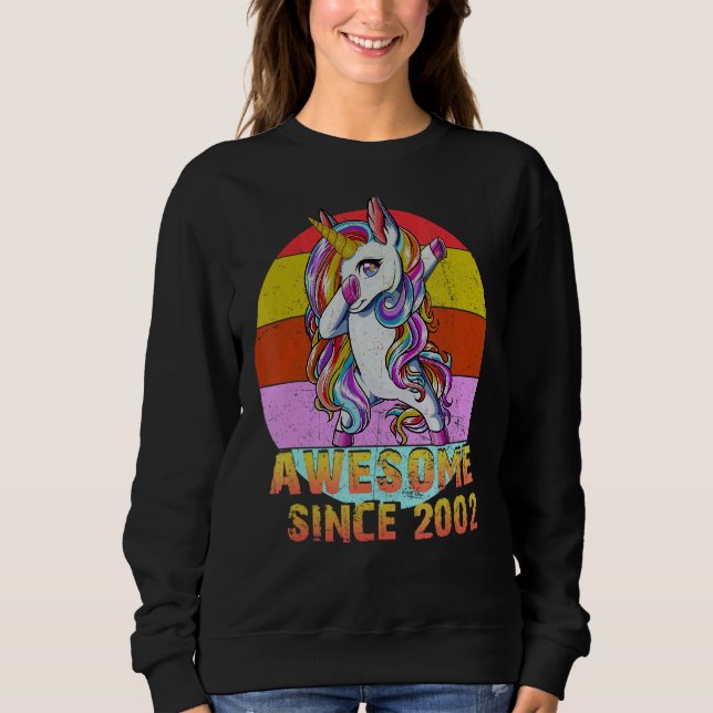 20 Jahre alter Einhornkochhalter Phantastisch seit Sweatshirt (Vorderseite)