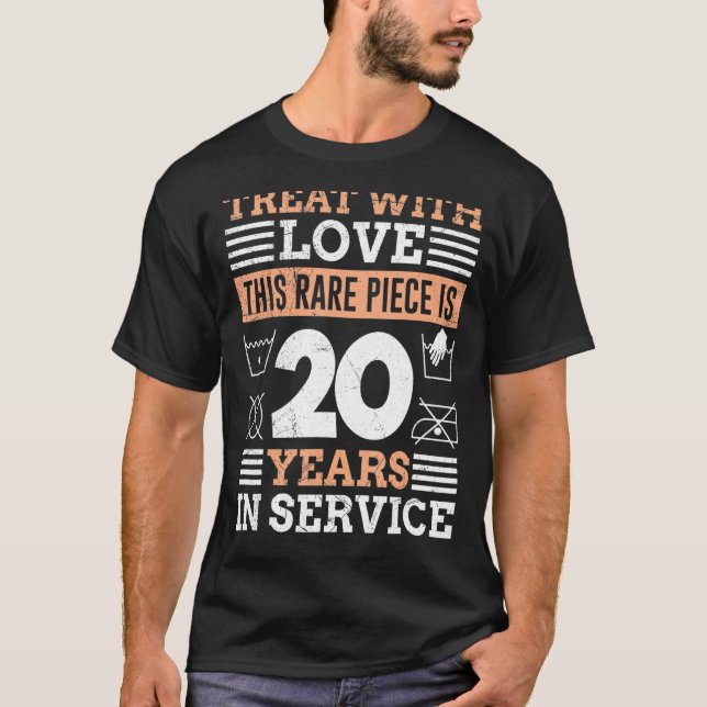 20 Jahre Dienstjubiläum T-Shirt (Vorderseite)