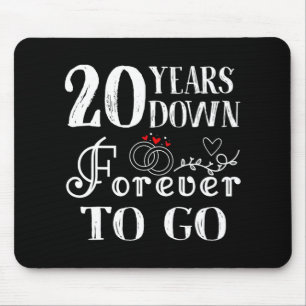 20 Jahre für immer, um ein paar 20. Hochzeit und Mousepad