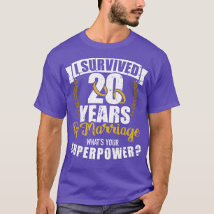 20 Jahre Hochzeit Supermacht 20. Hochzeit und iv T-Shirt