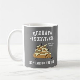 20 Jahre im Job 20. Dienstjubiläum Kaffeetasse