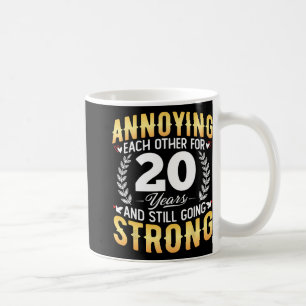20 Jahre lang miteinander verlocken - 20. Hochzeit Kaffeetasse