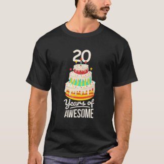 20 Jahre Phantastischer Funny 20. Geburtstag Kuche T-Shirt