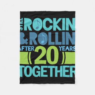 20 Jahre T - Shirt 20 Jahre Paare Fleecedecke