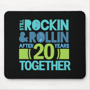 20 Jahre T - Shirt 20 Jahre Paare Mousepad