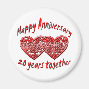 20 Jahre zusammen Magnet