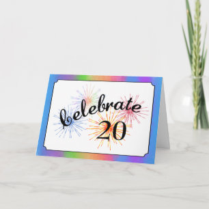 20-Jahres-Jubiläum Karte