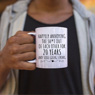 20. Jahrestag, 20. Jahrestag der Hochzeit in Großb Tasse