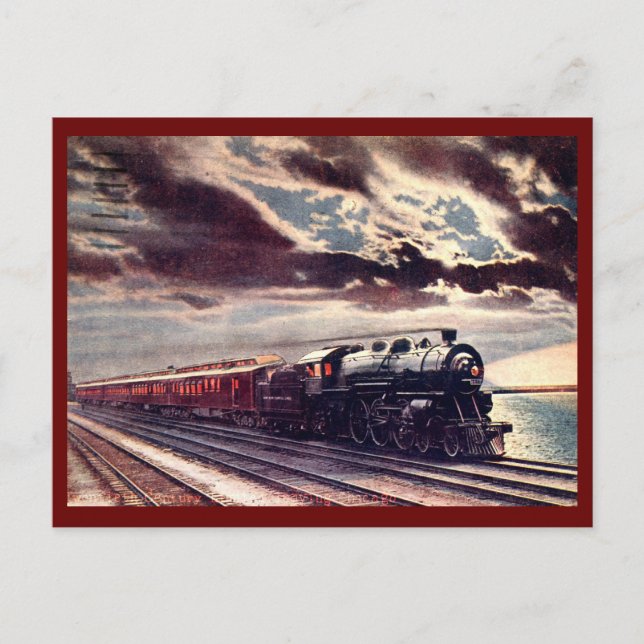 20. Jahrhundert Limited Verlassend Chicago 1909 Vi Postkarte (Vorderseite)