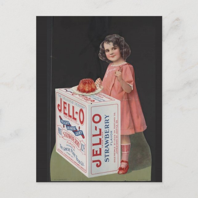 20. JAHRHUNDERT POSTER ART JELLO GIRL POSTKARTE (Vorderseite)