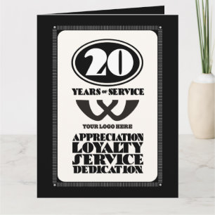 20-jähriger Retro-Service Karte
