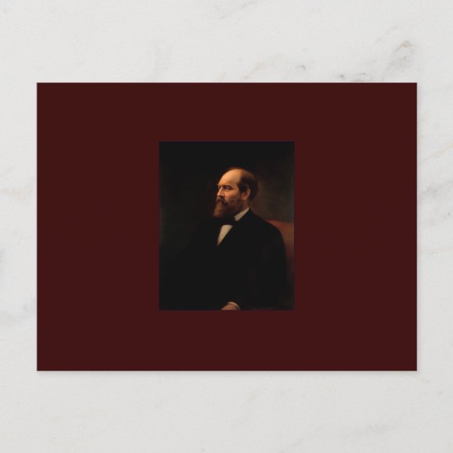 20 James A. Garfield Postkarte (Vorderseite)