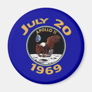 20. Juli 1969 Apollo 11 Mission zum Mond Magnet