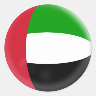 20 kleine Aufkleber Arabische Emirate-Flagge
