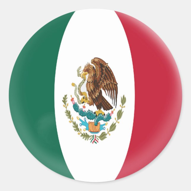 20 kleine Aufkleber Mexikanische Flagge (Vorderseite)