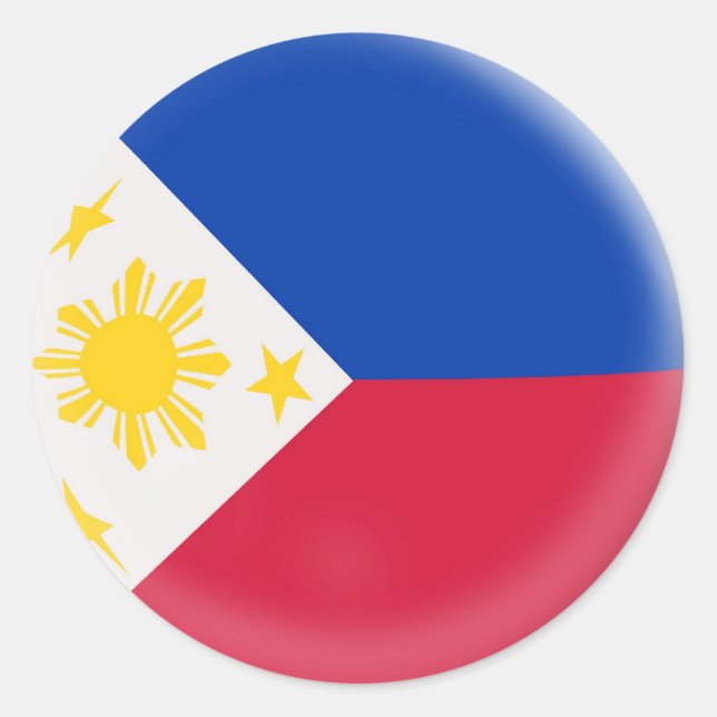 20 kleine Aufkleber Philippinen-Flagge (Vorderseite)