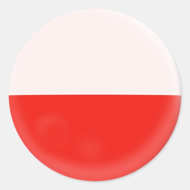 20 kleine Aufkleber Polen polnische Flagge (Vorderseite)