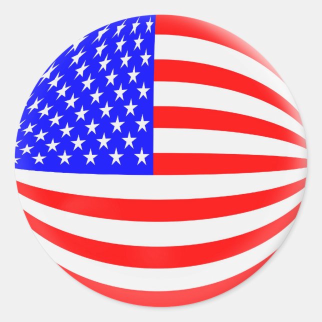20 kleine Aufkleber US-amerikanische Flagge (Vorderseite)