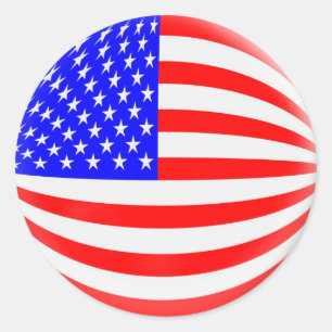 20 kleine Aufkleber US-amerikanische Flagge