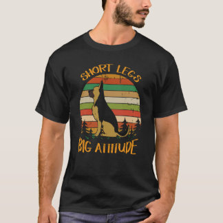 20 kurze Beine große Einstellung süßer Deutscher S T-Shirt