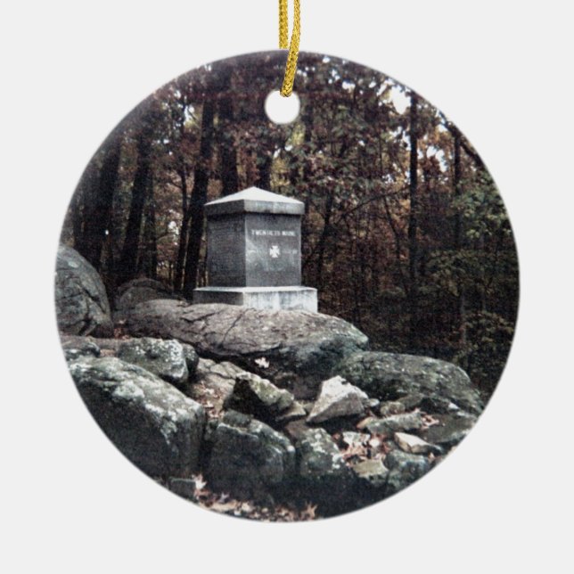 20. Maine-Denkmal auf wenig runde Oberseite Keramikornament (Vorne)