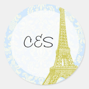20 Mariages à Paris Stickers Favoris Damas Bleu