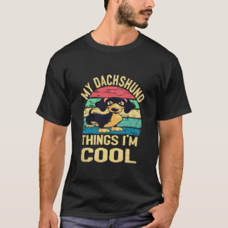 20 Mein Dachshund Ding Ich bin Cool - Vintage T-Shirt