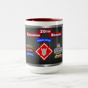 20. Mighty Engineer Brigade-Im Flugzeug Tasse