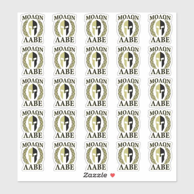 20 Molon Labe Spartan Warrior Laurels Aufkleber (Blatt)