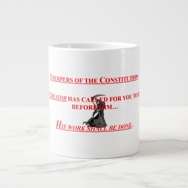 20 onces. La tasse de café avec des usurpateurs (Devant)