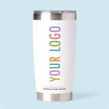 20 oz Logo der White Insulated Tumbler Company