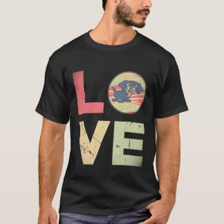 20 Retro vintage Dachshund Hundemutter Geschenke D T-Shirt