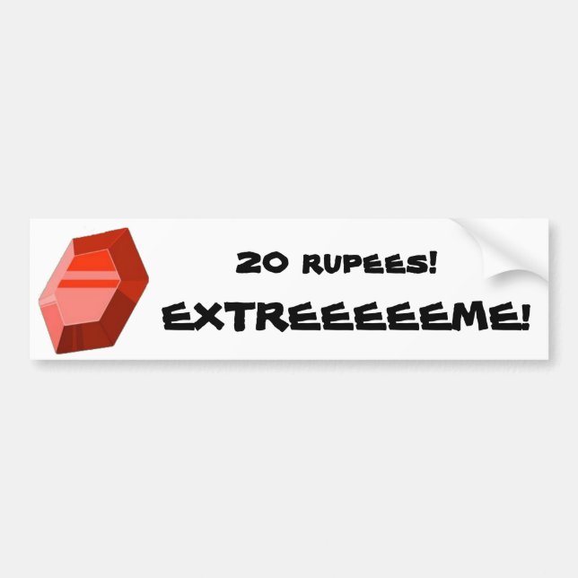 20 roupies ! Autocollant (Devant)