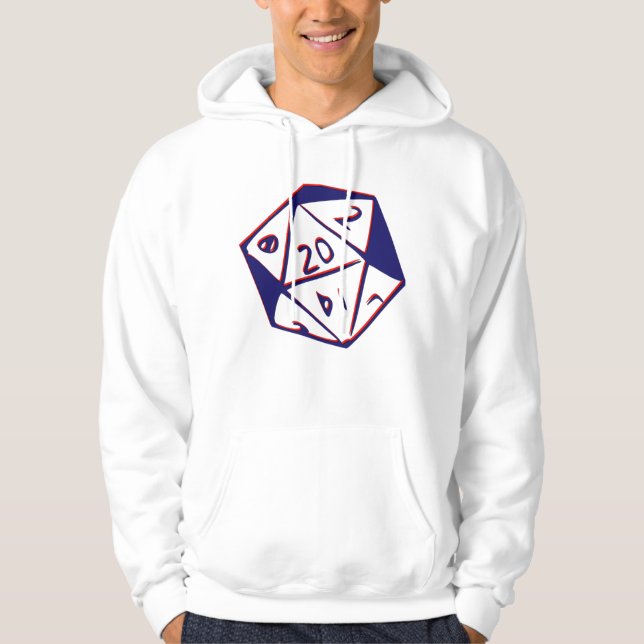 20-seitiger Würfel Hoodie (Vorderseite)
