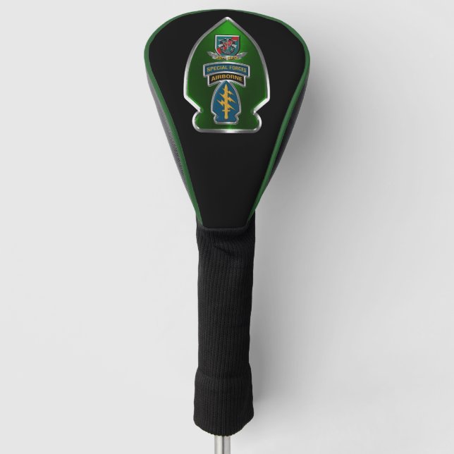 20. Special Forces Group (Im Flugzeug) Arrowhead Golf Headcover (Vorderseite)