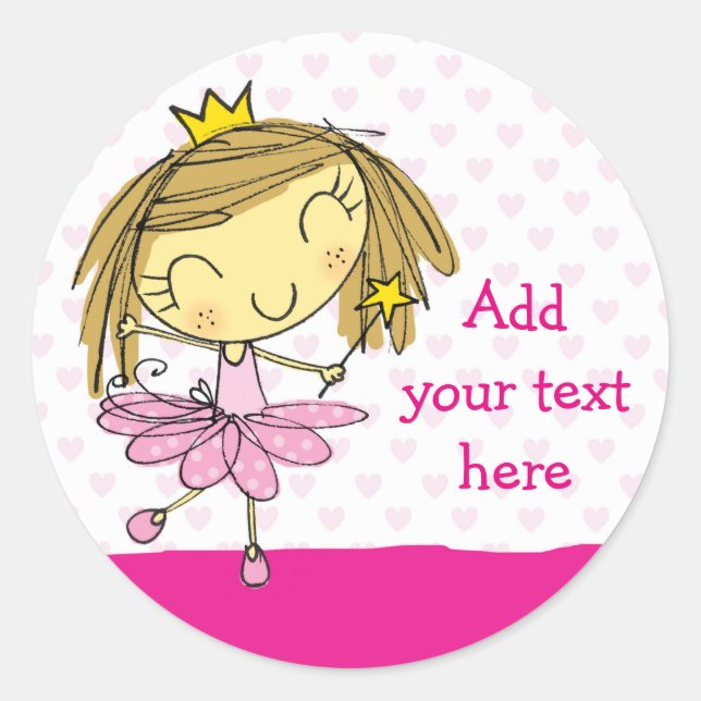 20 STICKER filmen in Niedlichem Pink Princess Ball (Vorderseite)