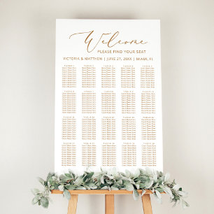 20 Tabelle Minimalistische Hochzeitskarte Poster