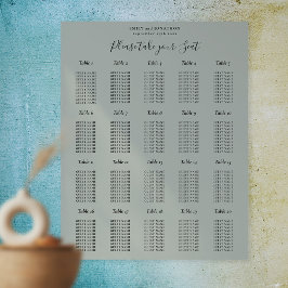 20 Tabelle Sitzdiagramme grün anzeigen Poster