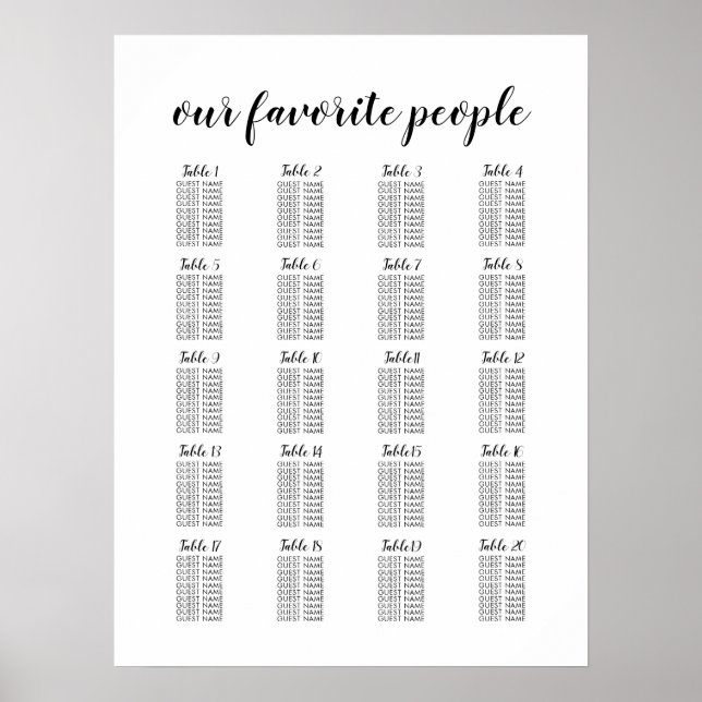 20 Tableau Grandes Sièges Mariages (Devant)
