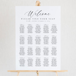 20 Tableaux Bienvenue Tableau des sièges